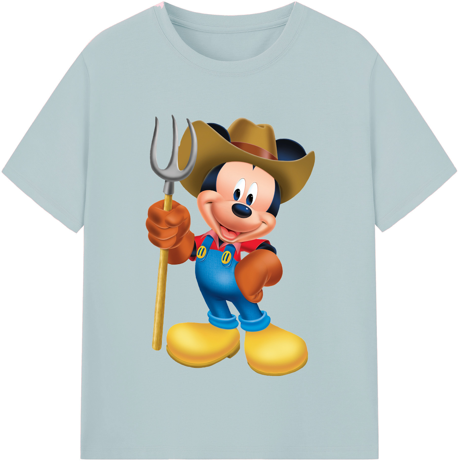 （画像用） ミッキーマウス Mickey Mouse 綿100％半袖Tシャツ（フロントプリント）